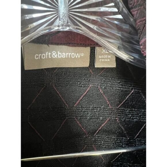 Croft and Barrow Textured Taffeta Blazer Coat‎ XL - Picture 3 of 5